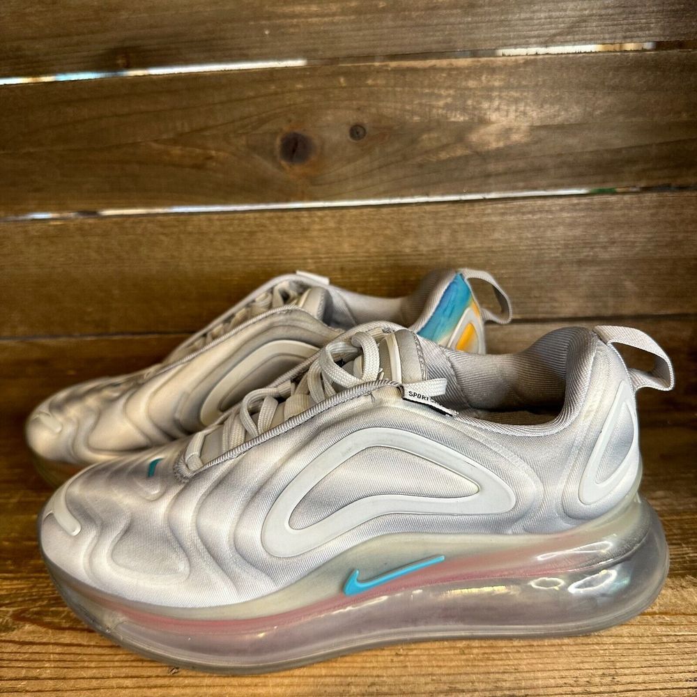 Big Kids Nike Air Max 720 Low Geology Gray Running Shoes Sneakers Size 4.5 Y GUC - Picture 2 of 7